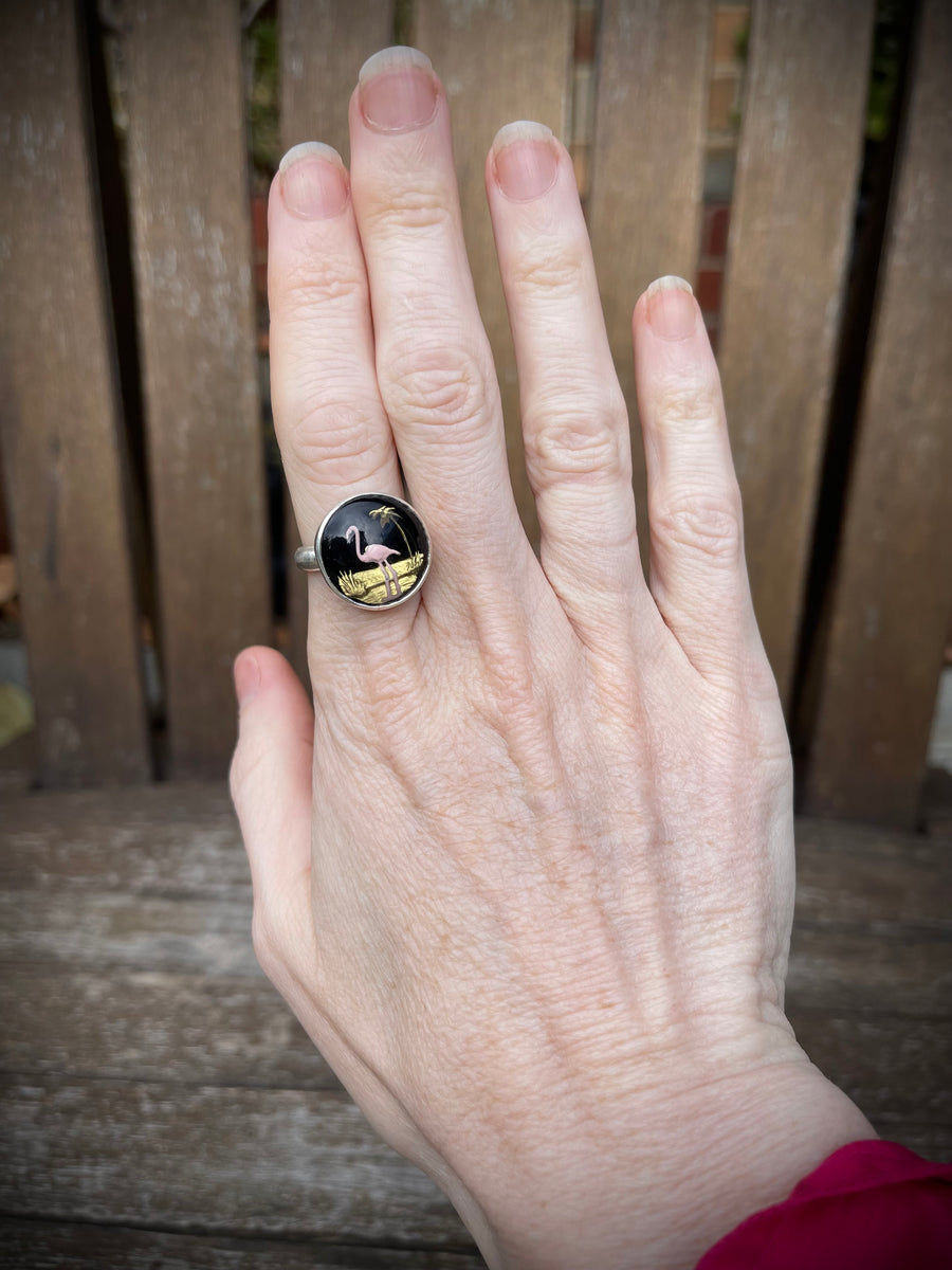 Flamingo ring