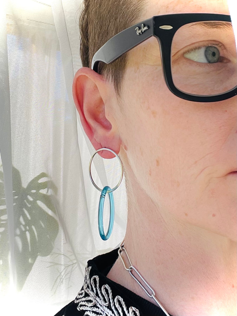 Belinda earrings - sky