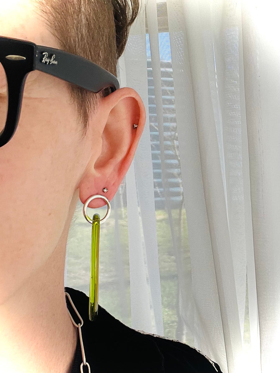 Amy earrings - spring green